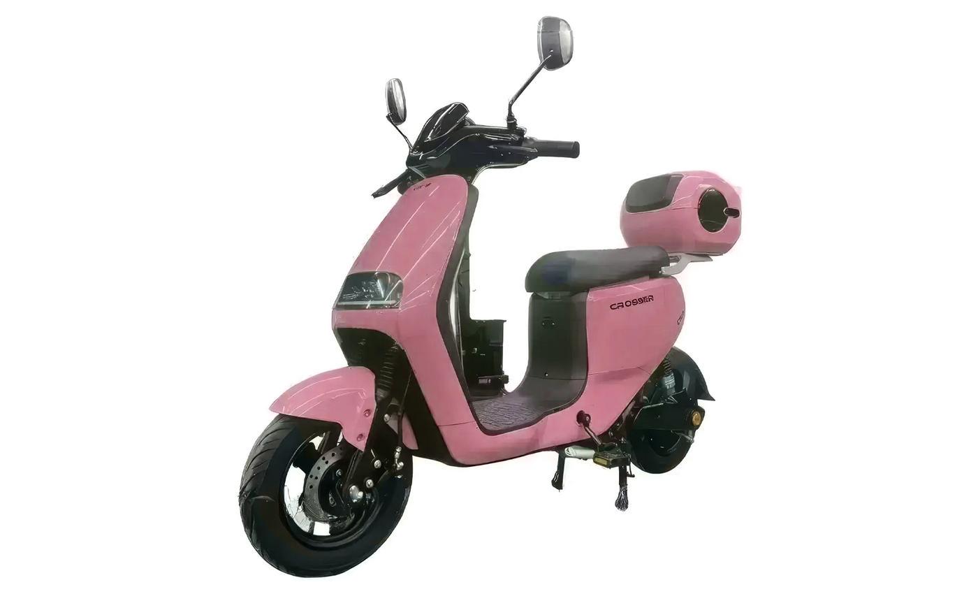 Электроскутер двухместный Crosser CR9 1000W 72V 20Ah Розовый