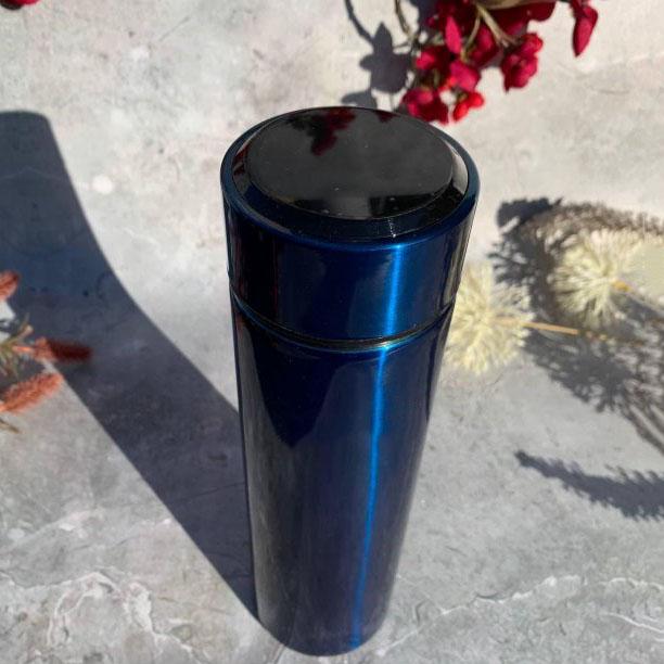 Термос-чашка Unique UN-1006 з нержавіючої сталі з датчиком температури 500 мл Синій - фото 2 Термос-чашка Unique UN-1006 з нержавіючої сталі з датчиком температури 500 мл Синій - фото 2