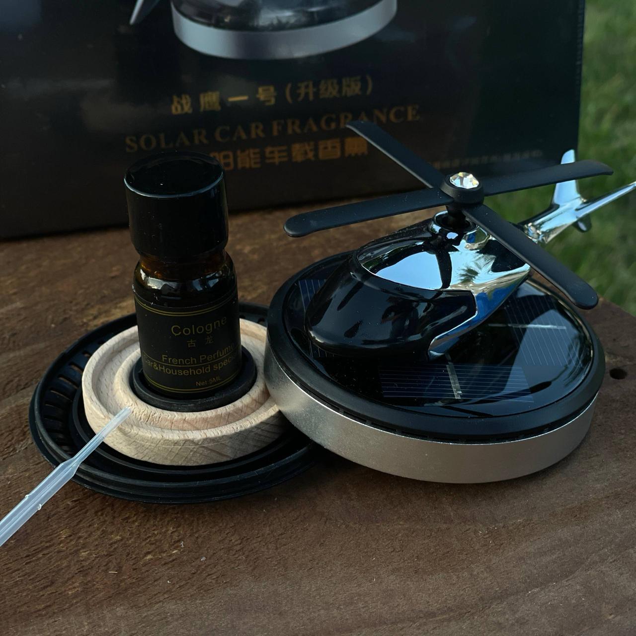 Ароматизатор в машину на сонячних елементах у формі вертольота Сірий - фото 5 Ароматизатор в машину на сонячних елементах у формі вертольота Сірий - фото 5