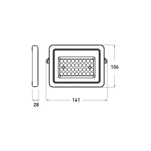 Прожектор Eurolamp LED с датчиком движения 30W 6500K Черный (26919409) - фото 3 Прожектор Eurolamp LED с датчиком движения 30W 6500K Черный (26919409) - фото 3