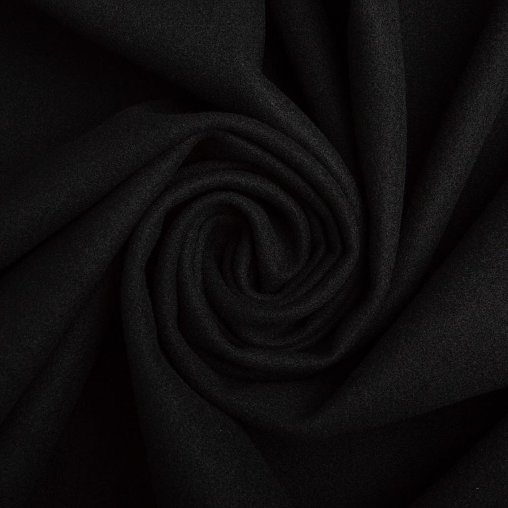 Тканина пальтова 520 HUAHONG 150 см 400 гр/м2 V-1001 Чорний