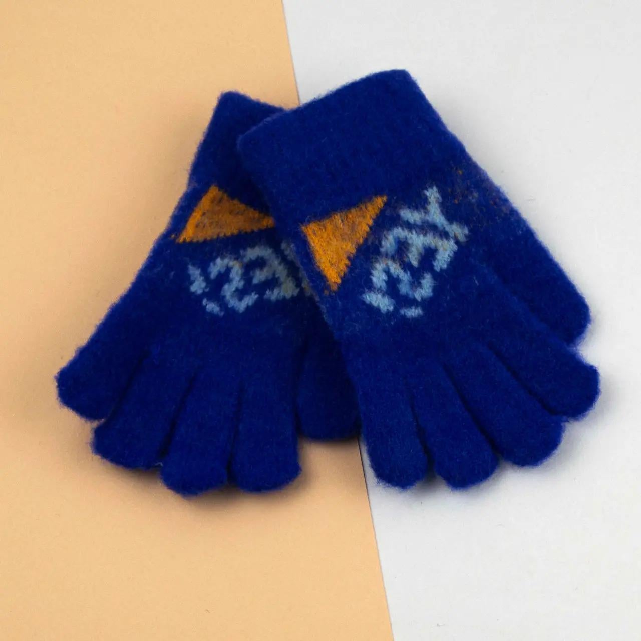 Детские перчатки 5-8 лет размер 15 Синий (24-25-109) Детские перчатки 5-8 лет размер 15 Синий (24-25-109)