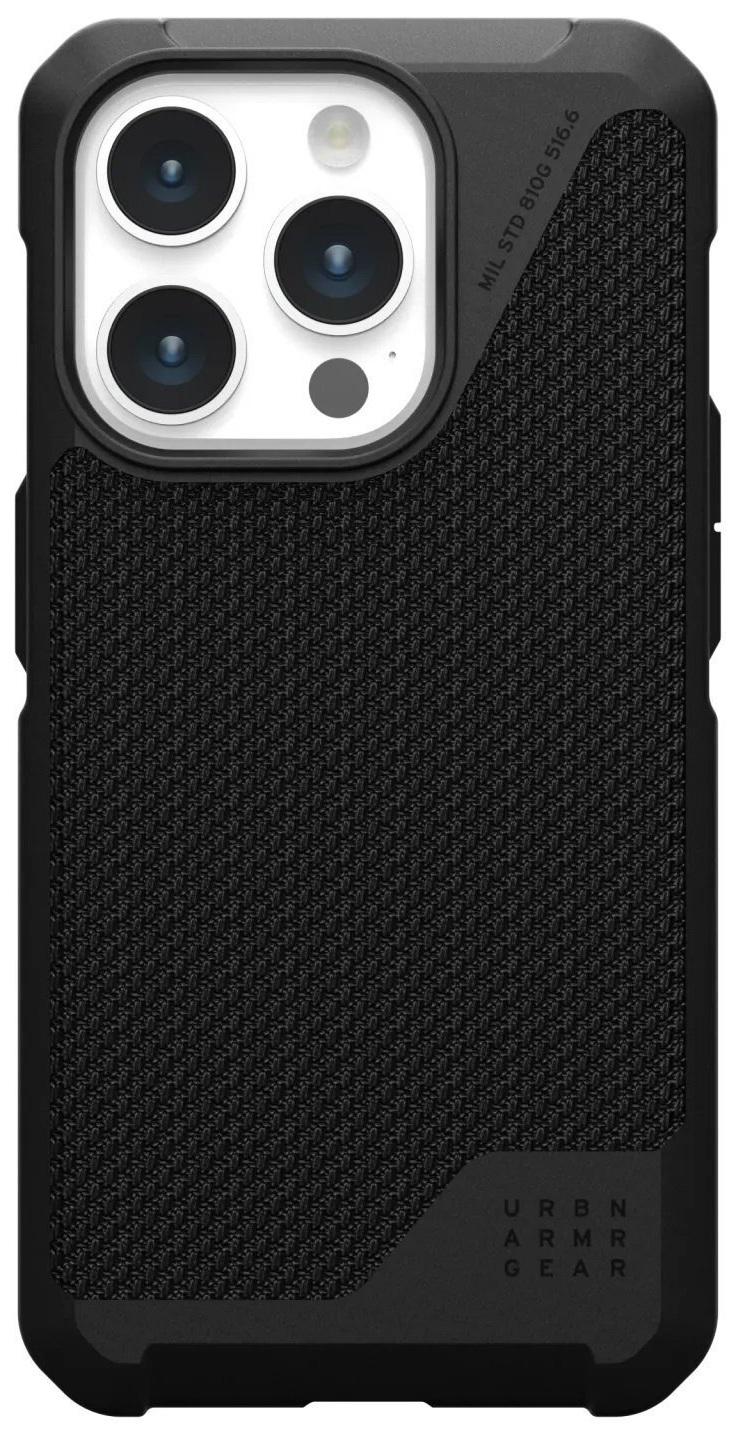 Чохол протиударний UAG Metropolis LT MagSafe для Iphone 15 Pro (6.1") Kevlar Black 114277113940