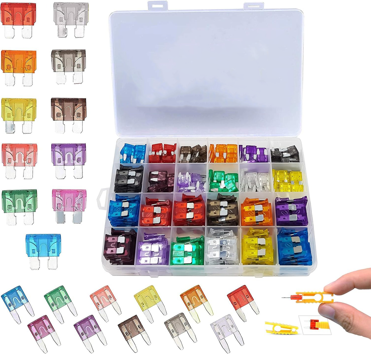 Автомобільні запобіжники стандарт і міні 2-40А в кейсі 300 шт. (id_94754) - фото 7 Автомобільні запобіжники стандарт і міні 2-40А в кейсі 300 шт. (id_94754) - фото 7