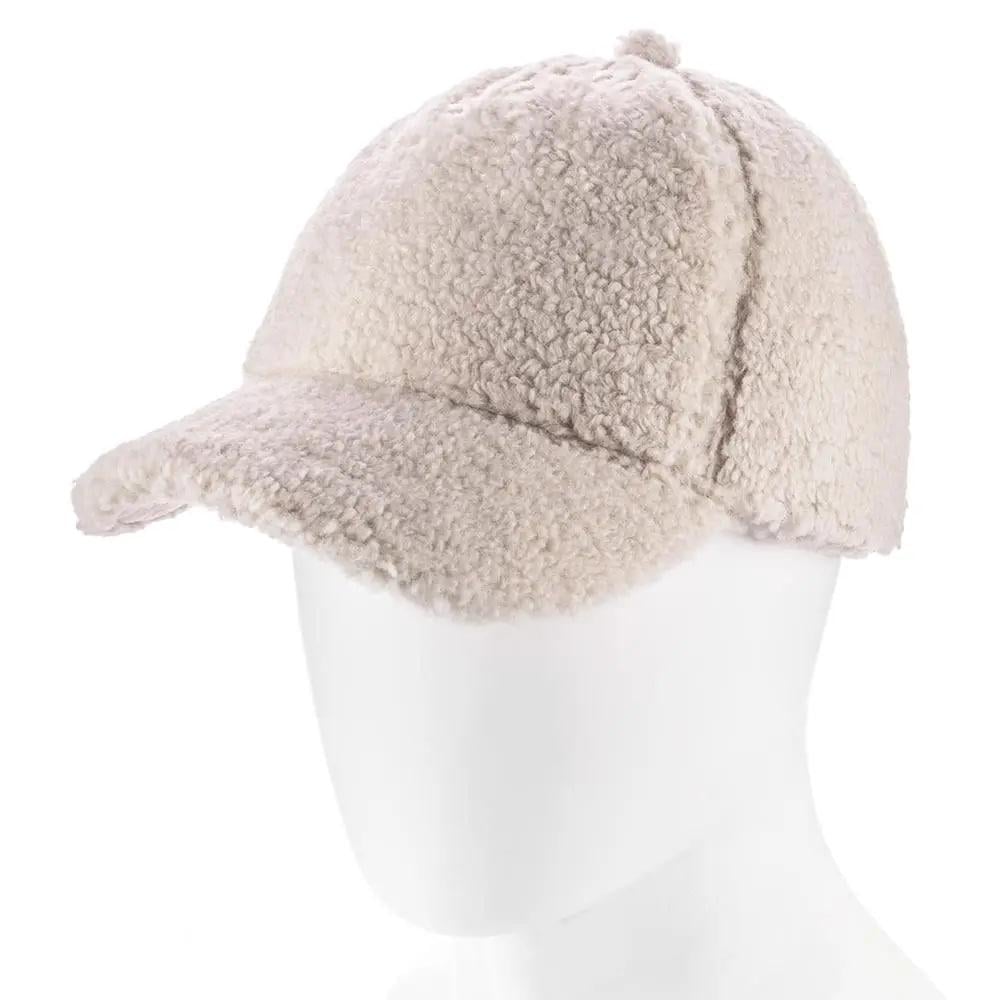 Бейсболка баранчик жіноча з вухами Atrics WH857 утеплена флісовою підкладкою L р. 57-58 Світло-бежевий - фото 1