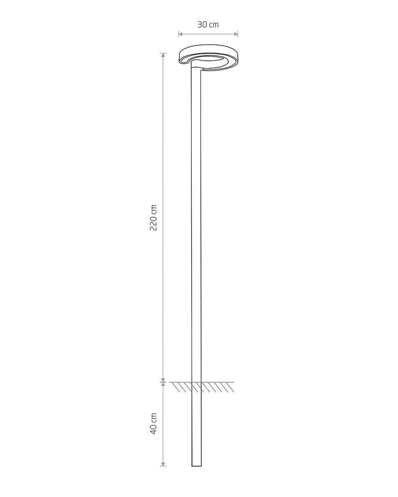 Светильник уличный Nowodvorski 9185 Pole LED 1x20W 3000K 950Lm IP54 (2229965805) - фото 2