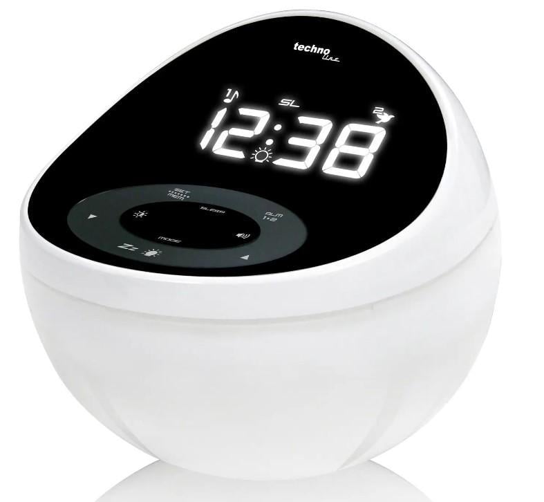 Годинник настільний з радіо Technoline WT500 Black/White (DAS301826)