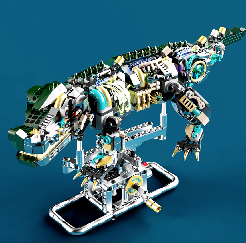 Конструктор детский MJI Крокодил механический двухсторонний 996 дет. (22792499) - фото 9 Конструктор детский MJI Крокодил механический двухсторонний 996 дет. (22792499) - фото 9