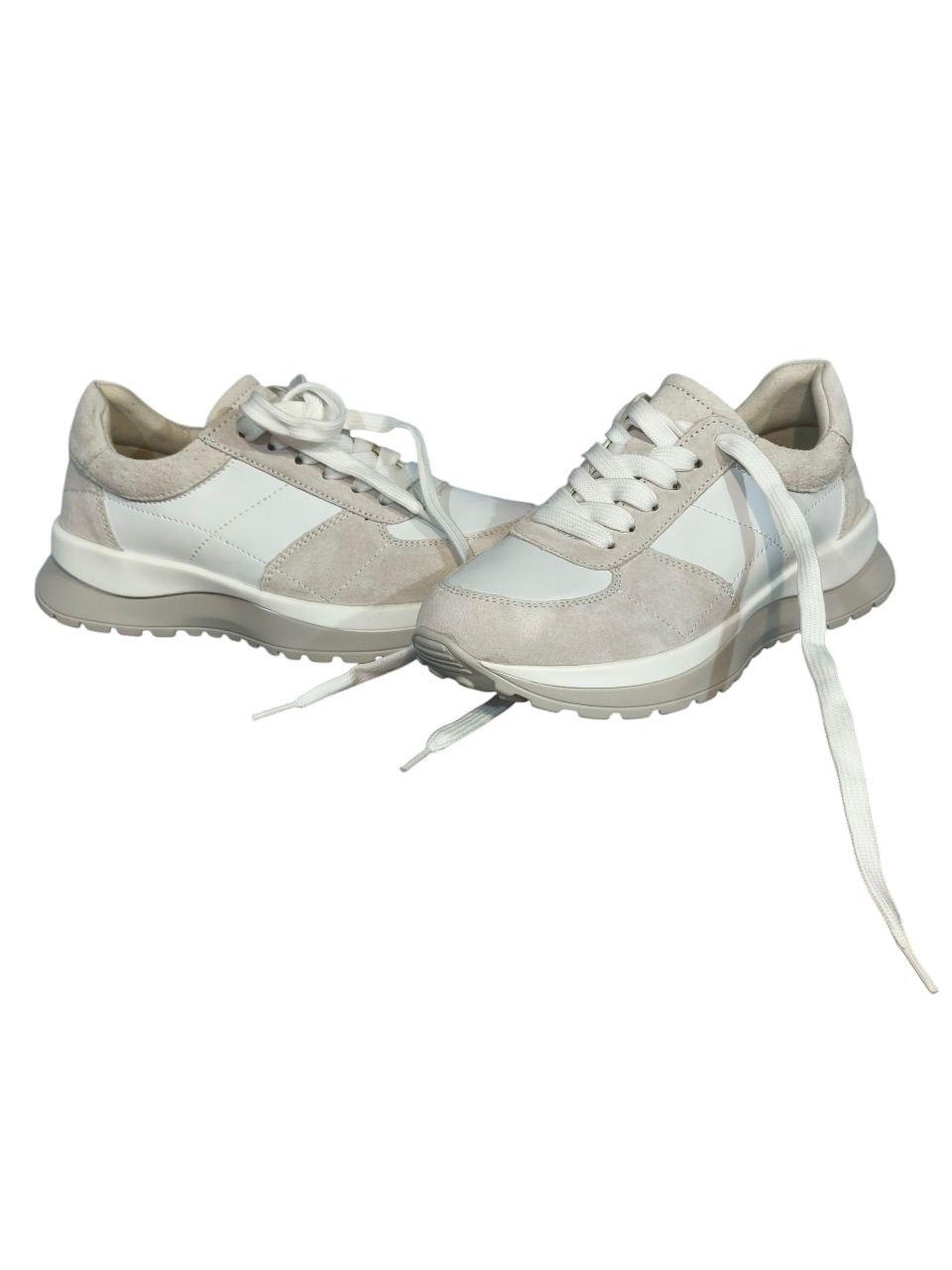 Кроссовки женские кожаные с замшевыми вставками KDSL р. 38 Белый (767-1) - фото 5 Кроссовки женские кожаные с замшевыми вставками KDSL р. 38 Белый (767-1) - фото 5