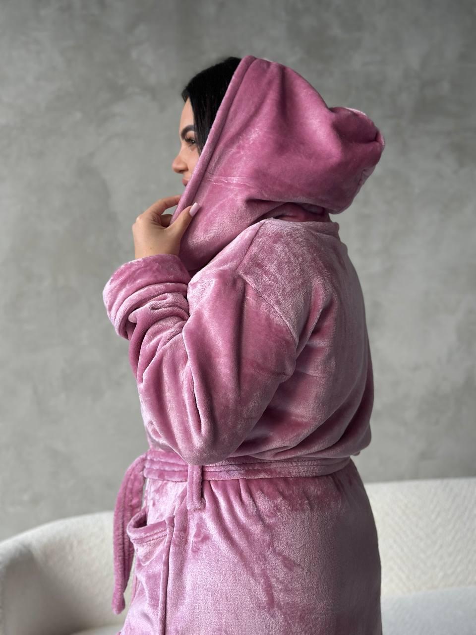 Халат жіночий махровий батал 4XL (3203/4) - фото 3 Халат жіночий махровий батал 4XL (3203/4) - фото 3