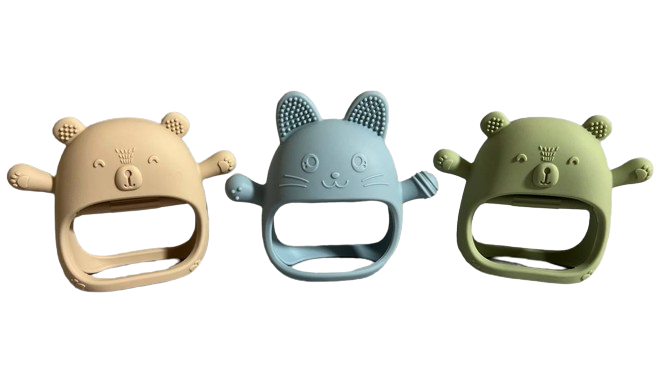 Прорезыватель-рукавичка для зубов силиконовый 3 шт. (733)