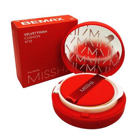 Тональный кушон для лица с матовым финишем MISSHA Velvet Finish Cushion SPF50+/PA+++ №23 15 мл (8809581452565) - фото 5