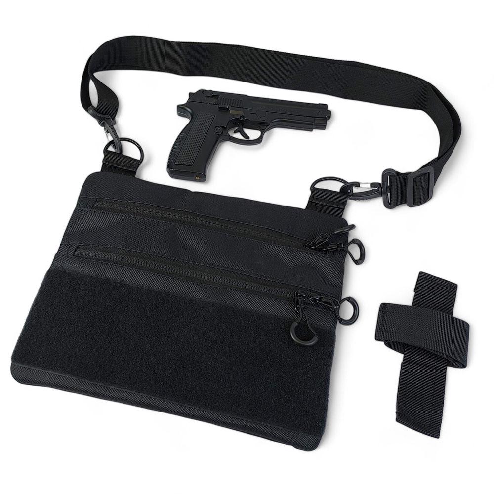 Сумка-кобура мужская 30х24 см Черный (521246) - фото 23 Сумка-кобура мужская 30х24 см Черный (521246) - фото 23