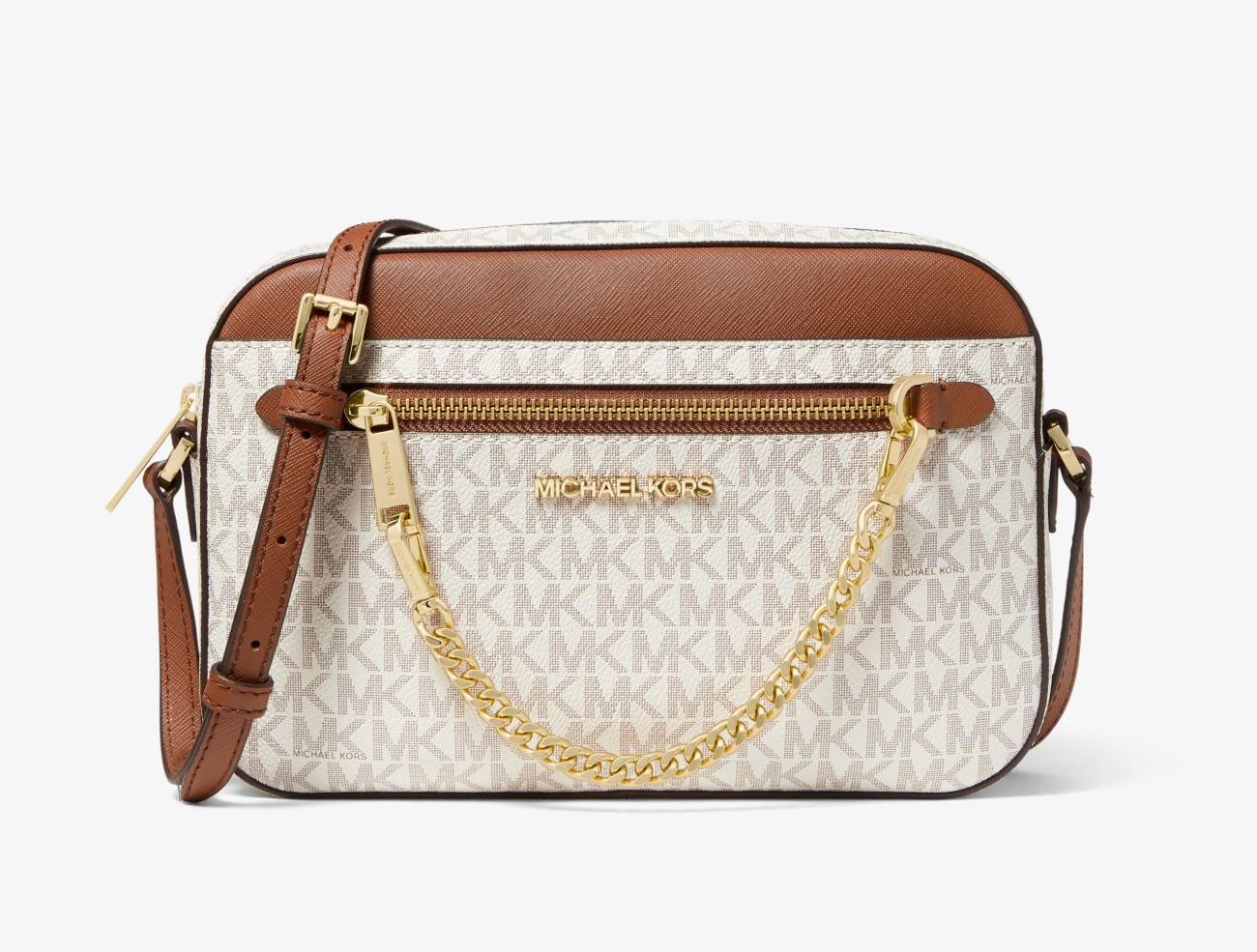 Жіноча сумка Michael Kors Jet Set Logo Vanilla (MK-742140)