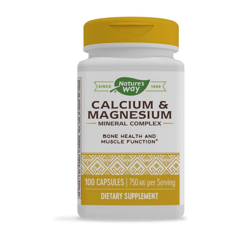 Кальцій і магній Nature's Way Calcium & Magnesium Mineral Complex 100 капс.