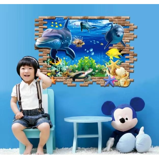 Наклейка интерьерная на стену Green Life Океан 60х90 см (AY9706) - фото 2 Наклейка интерьерная на стену Green Life Океан 60х90 см (AY9706) - фото 2