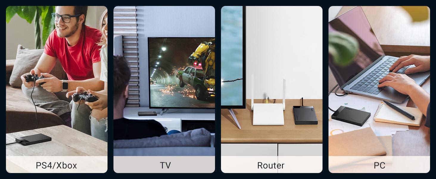 Корпус UGREEN для SSD/HDD 2.5"/5 Гбіт/с SATA III з USB кабелем 0.3 м Чорний (30847) - фото 4