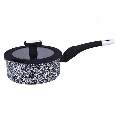 Ковш с крышкой Edenberg EB-3328 с 3-х слойным гранитным покрытием 1,9 л 18 см (EB-3328)