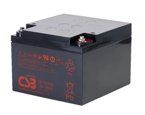 Батарея аккумуляторная СSB 26 Ач 12 В 166x175x125 мм (GP12260)