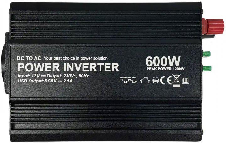 Инвертор напряжения DC 12V-AC 230V 600W (00000054515) Инвертор напряжения DC 12V-AC 230V 600W (00000054515)