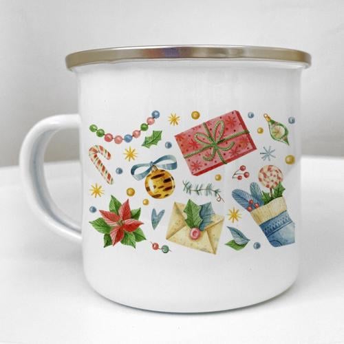 Кружка металлическая Camper Новогодние атрибуты 250 мл (KRM_23S094)