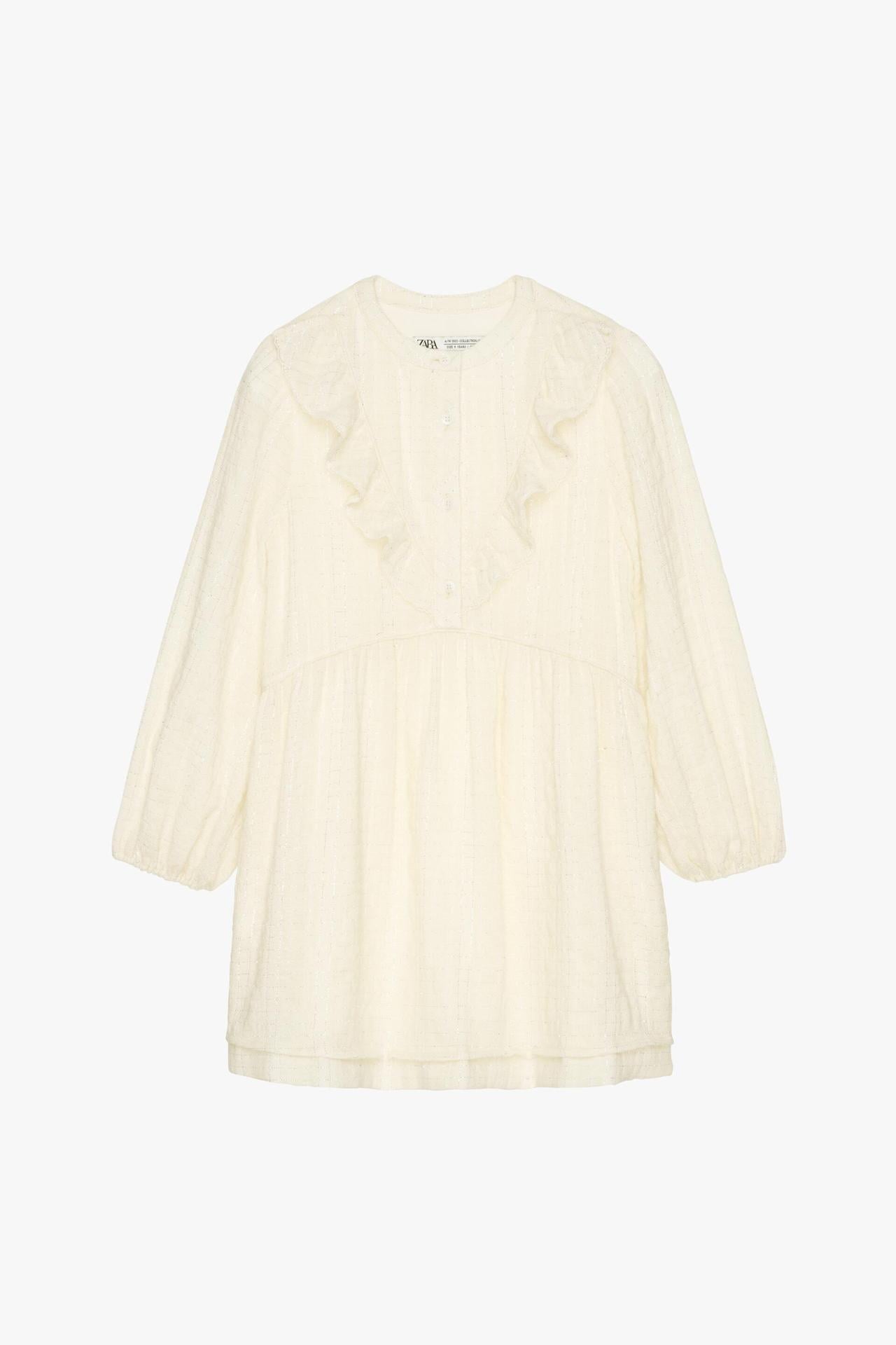 Платье для девочки Zara с длинными рукавами 152 см Бежевый (6262004251) Платье для девочки Zara с длинными рукавами 152 см Бежевый (6262004251)