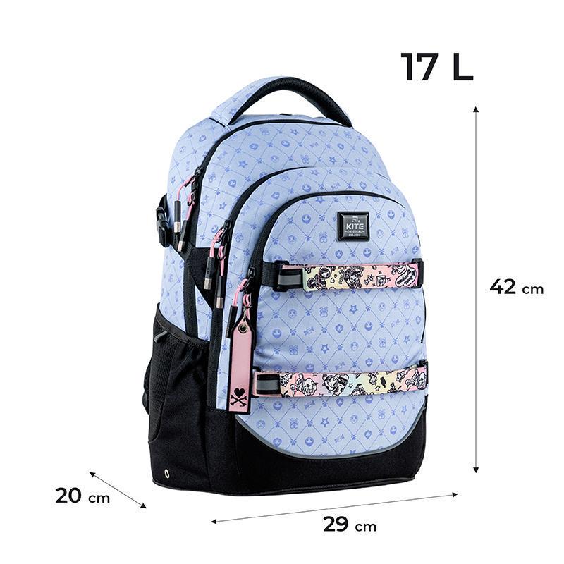 Рюкзак KITE Education teens tokidoki 42x29x20 см 17 л Бузковий (TK24-727M) - фото 9