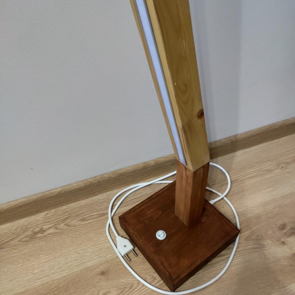 Торшер напольный Лофт деревянный (2086886636) - фото 3 Торшер напольный Лофт деревянный (2086886636) - фото 3