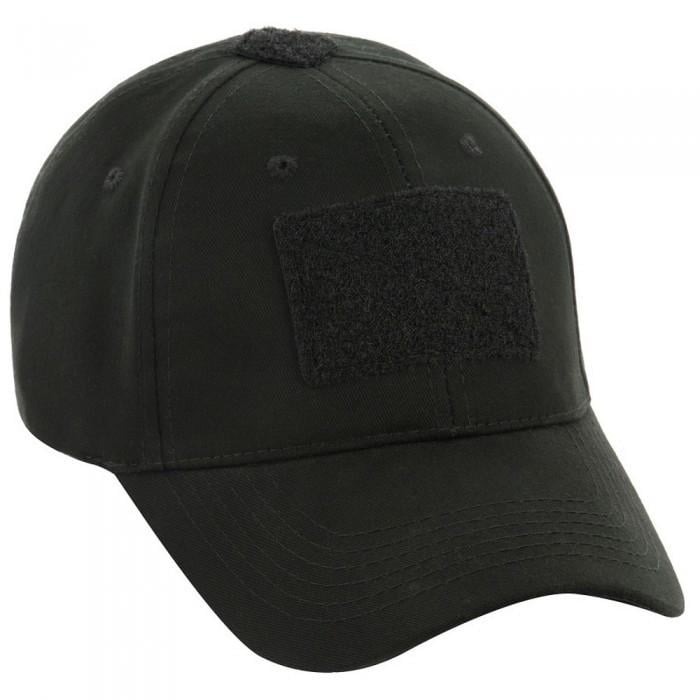 Бейсболка тактическая с липучкой L Черный