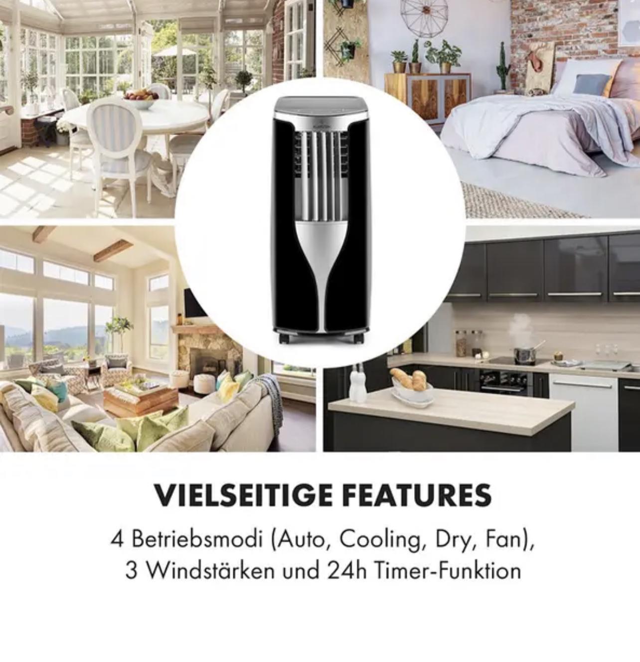 Кондиціонер мобільний KLARSTEIN Breeze 9000 BTU 4-ступінчастий вентилятор (10029705) - фото 3 Кондиціонер мобільний KLARSTEIN Breeze 9000 BTU 4-ступінчастий вентилятор (10029705) - фото 3