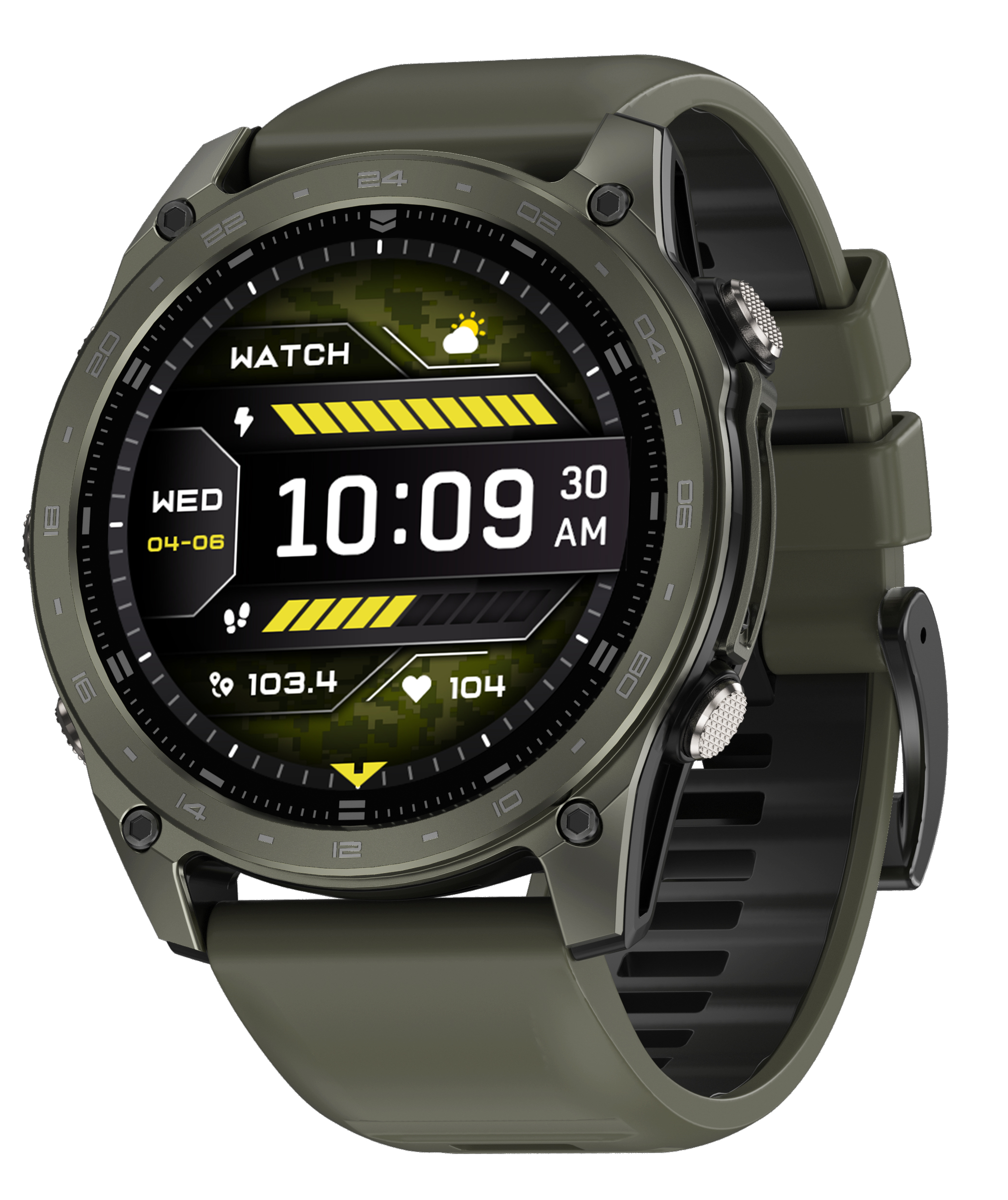 Тактичний смарт-годинники UWatch Tactix 8 Pro компас/барометр/альтитуда Green Тактичний смарт-годинники UWatch Tactix 8 Pro компас/барометр/альтитуда Green