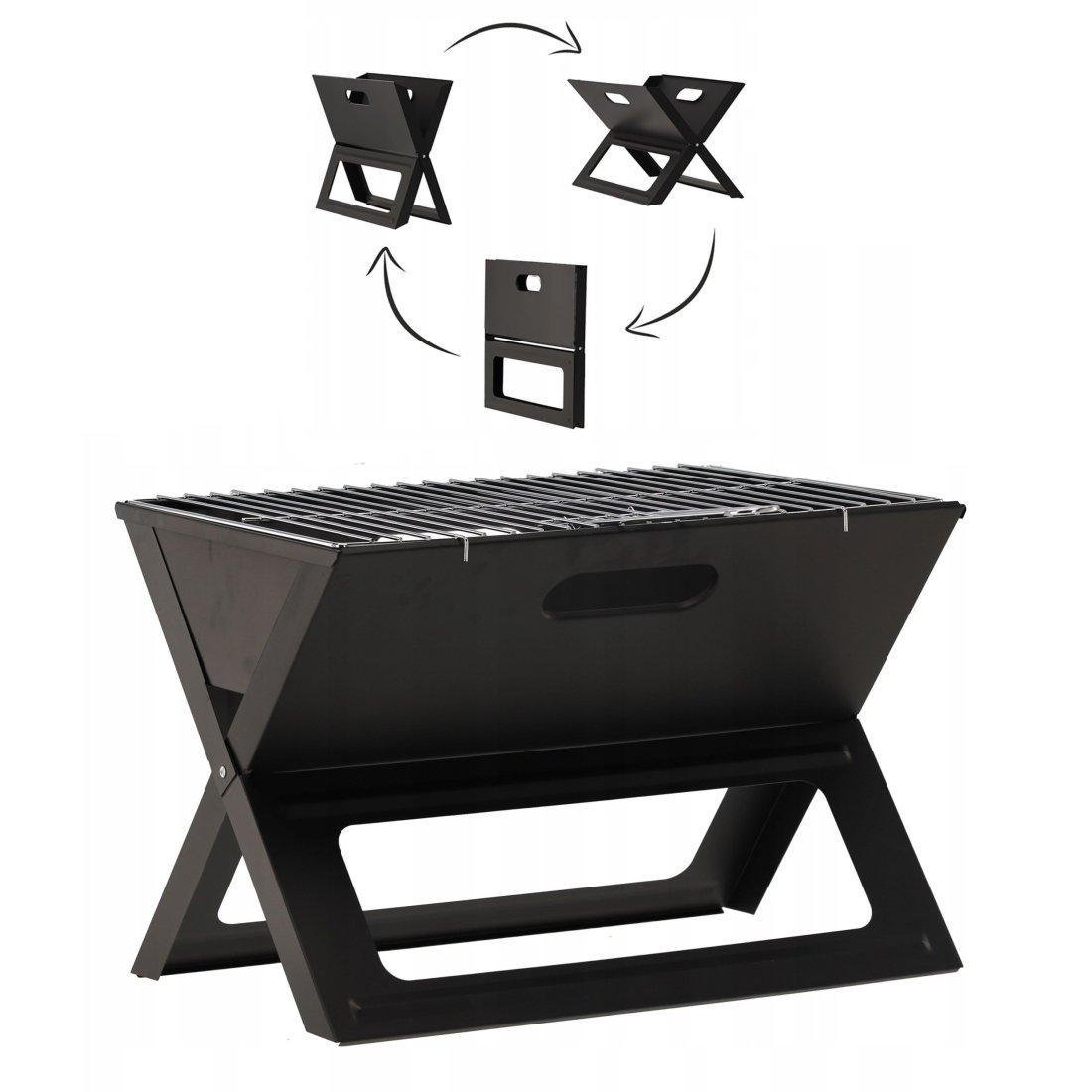 Гриль складной угольный Garden Line BBQ4858 Черный - фото 4 Гриль складной угольный Garden Line BBQ4858 Черный - фото 4