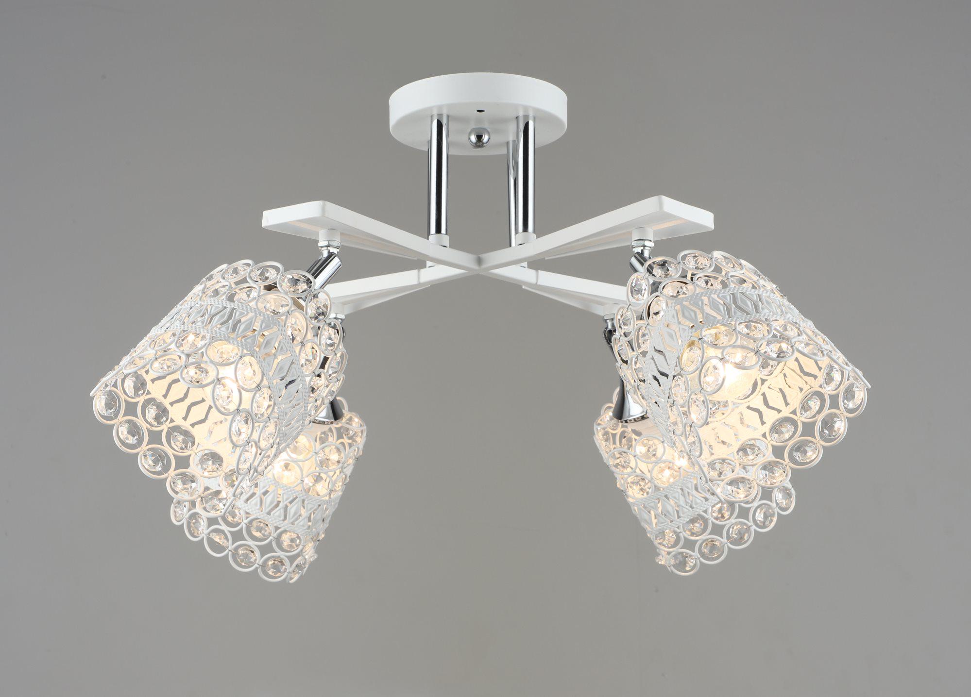 Люстра потолочная Sirius B N5958/4 WT+CR с поворотным механизмом