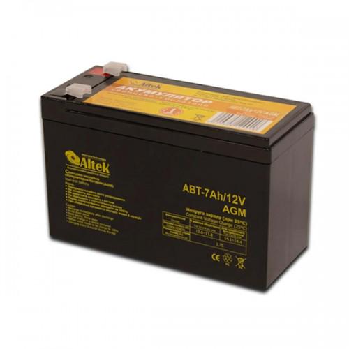 Акумуляторна батарея Altek ABT 7 Аh 12 V AGM (12V7AH) - фото 1