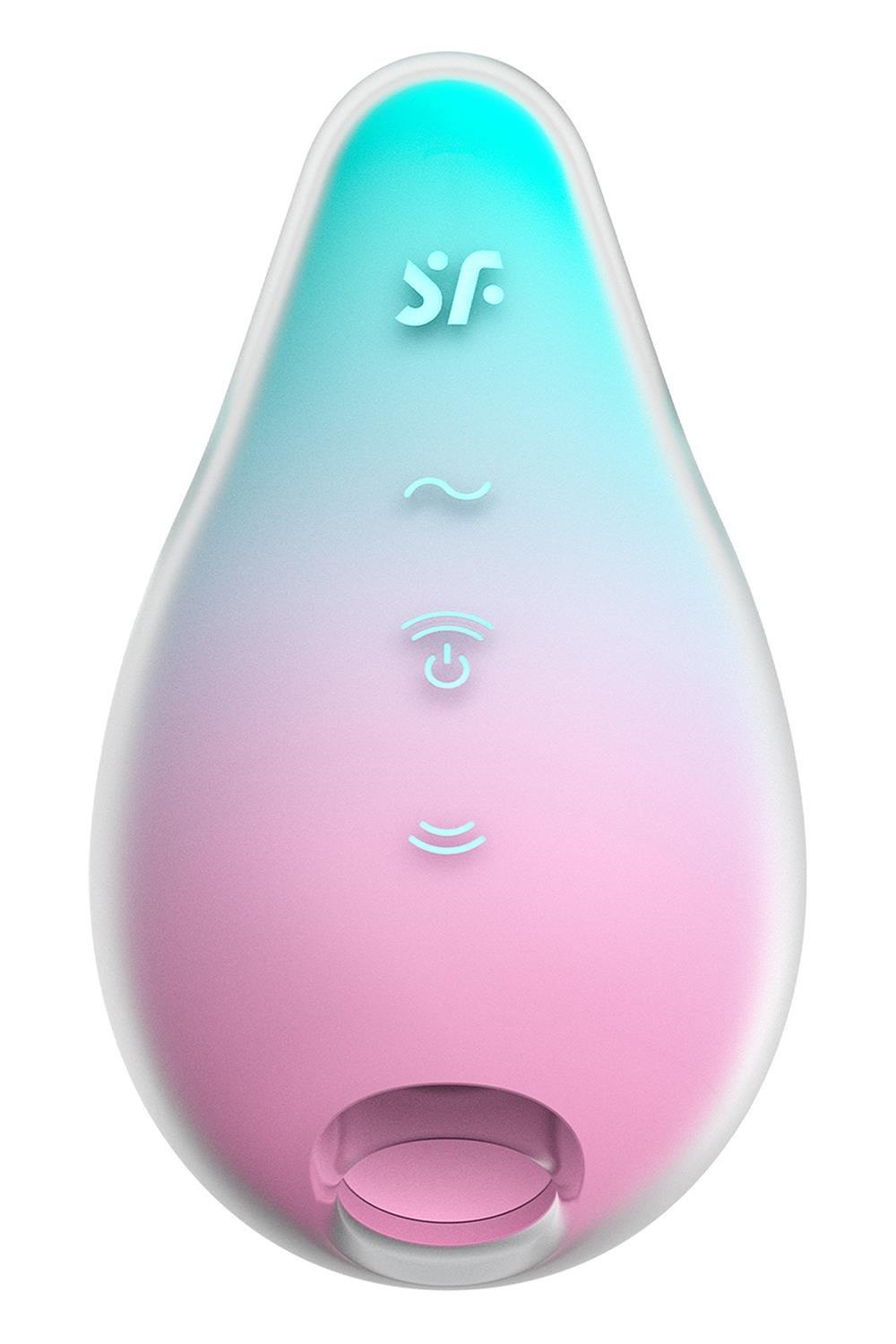 Стимулятор вакуумный с вибрацией Satisfyer Mermaid Vibes Мятно-розовый