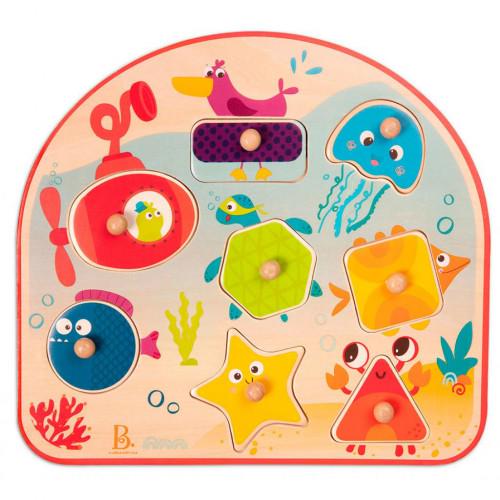 Развивающая игрушка Battat Рамка морские жители (BX1844GZ)