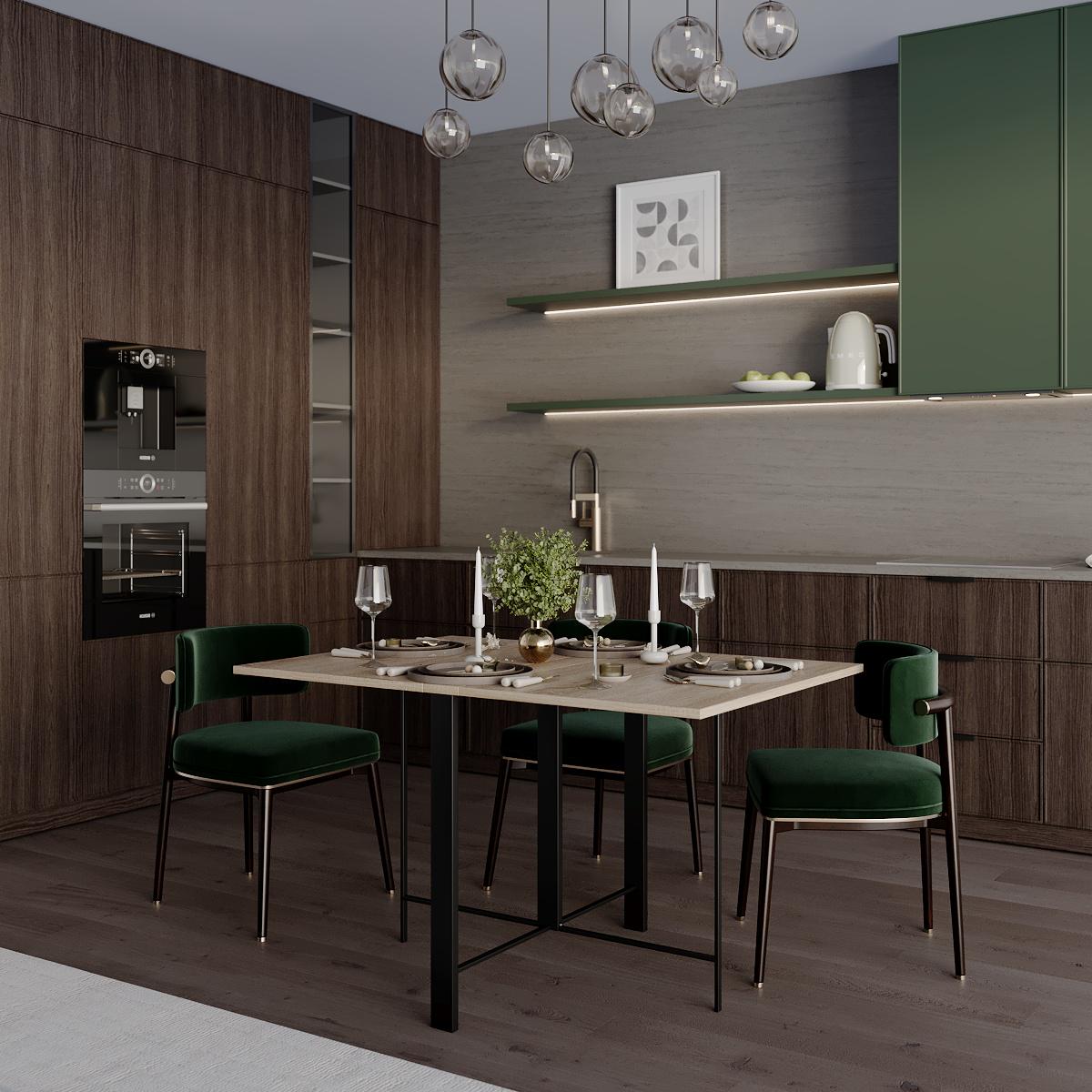 Стол-трансформер обеденный ART IN HEAD Voody ЛДСП/металл раскладной 90х10/138 см Дуб сонома/Черный (50847) - фото 3 Стол-трансформер обеденный ART IN HEAD Voody ЛДСП/металл раскладной 90х10/138 см Дуб сонома/Черный (50847) - фото 3