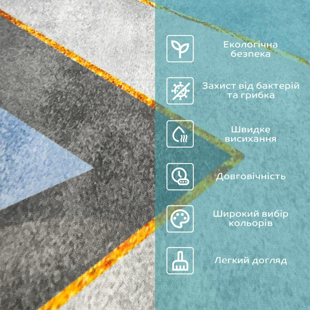 Коврик влагопоглощающий D 38х58х3 мм (SW-00001560) - фото 4