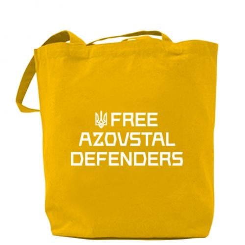 Шопер Free Azovstal Defenders 37х41 см Жовтий (18042289-6-205279)