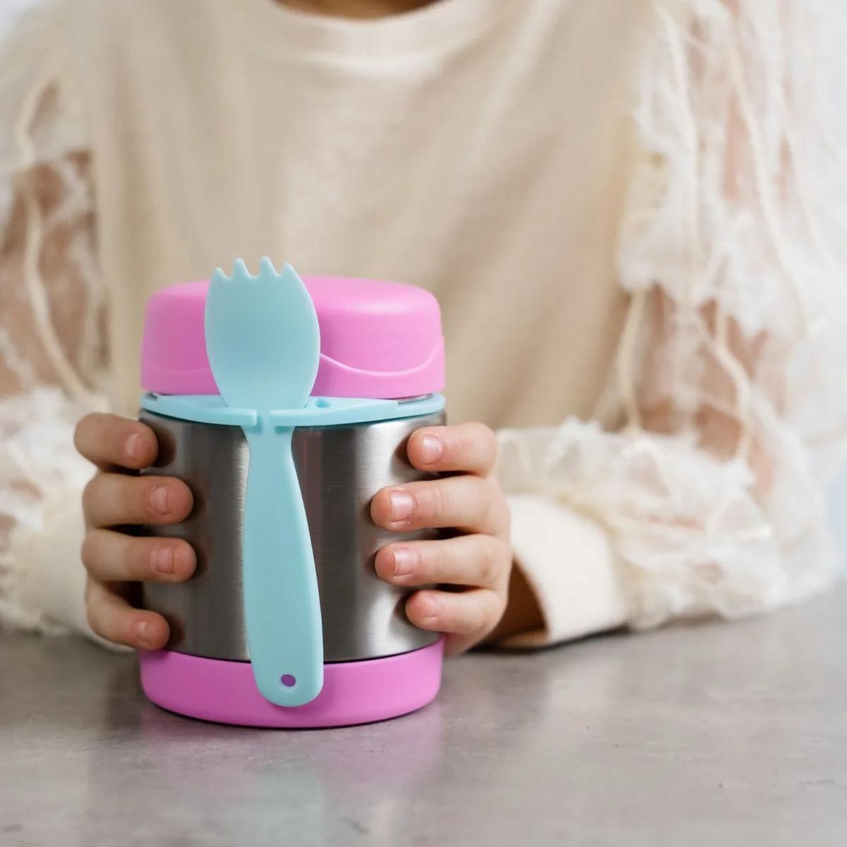 Термос-контейнер для детского питания "Jooki", розовый, 350 мл - фото 3