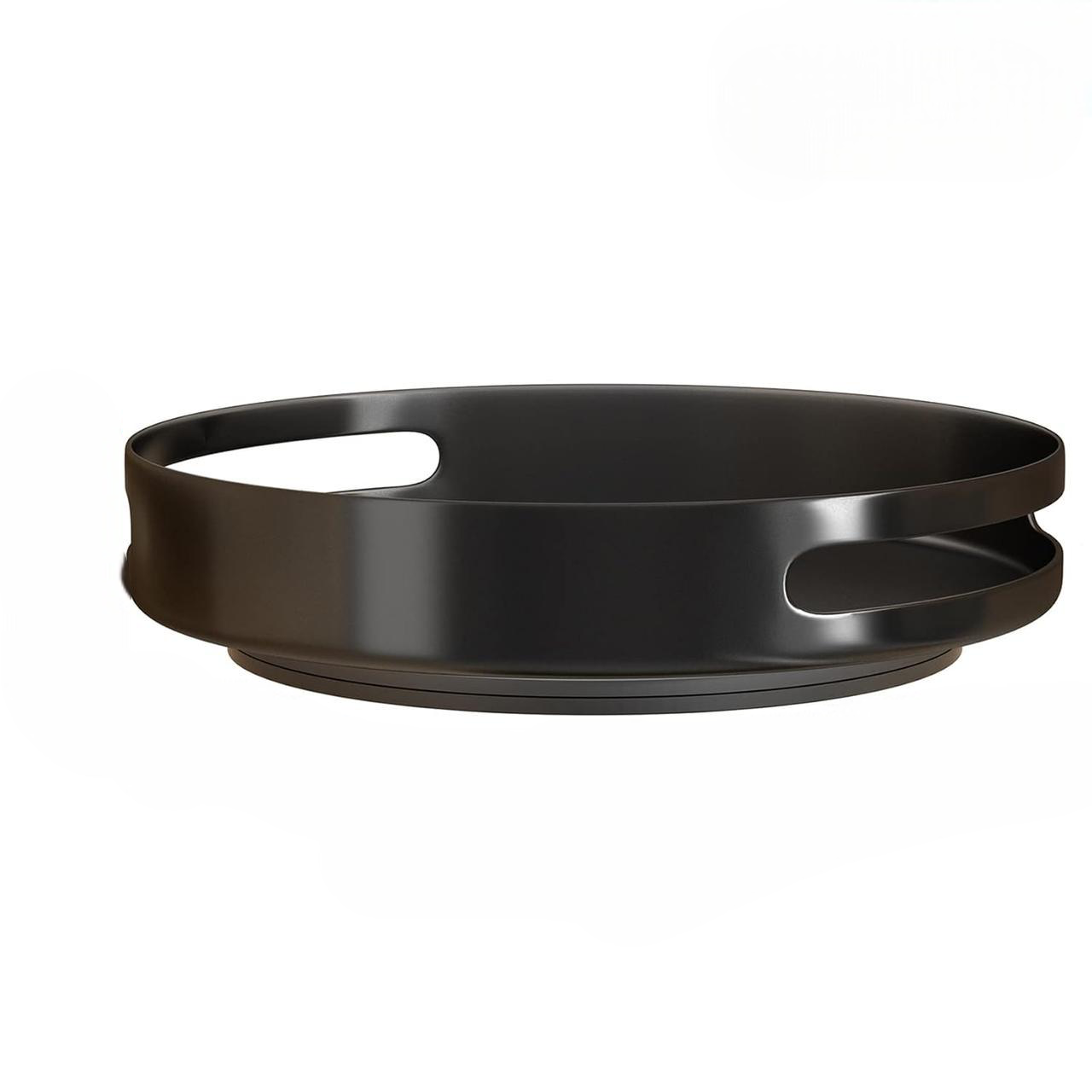 Органайзер для специй металлический поворотный 360° 25 см Черный (2417012013)