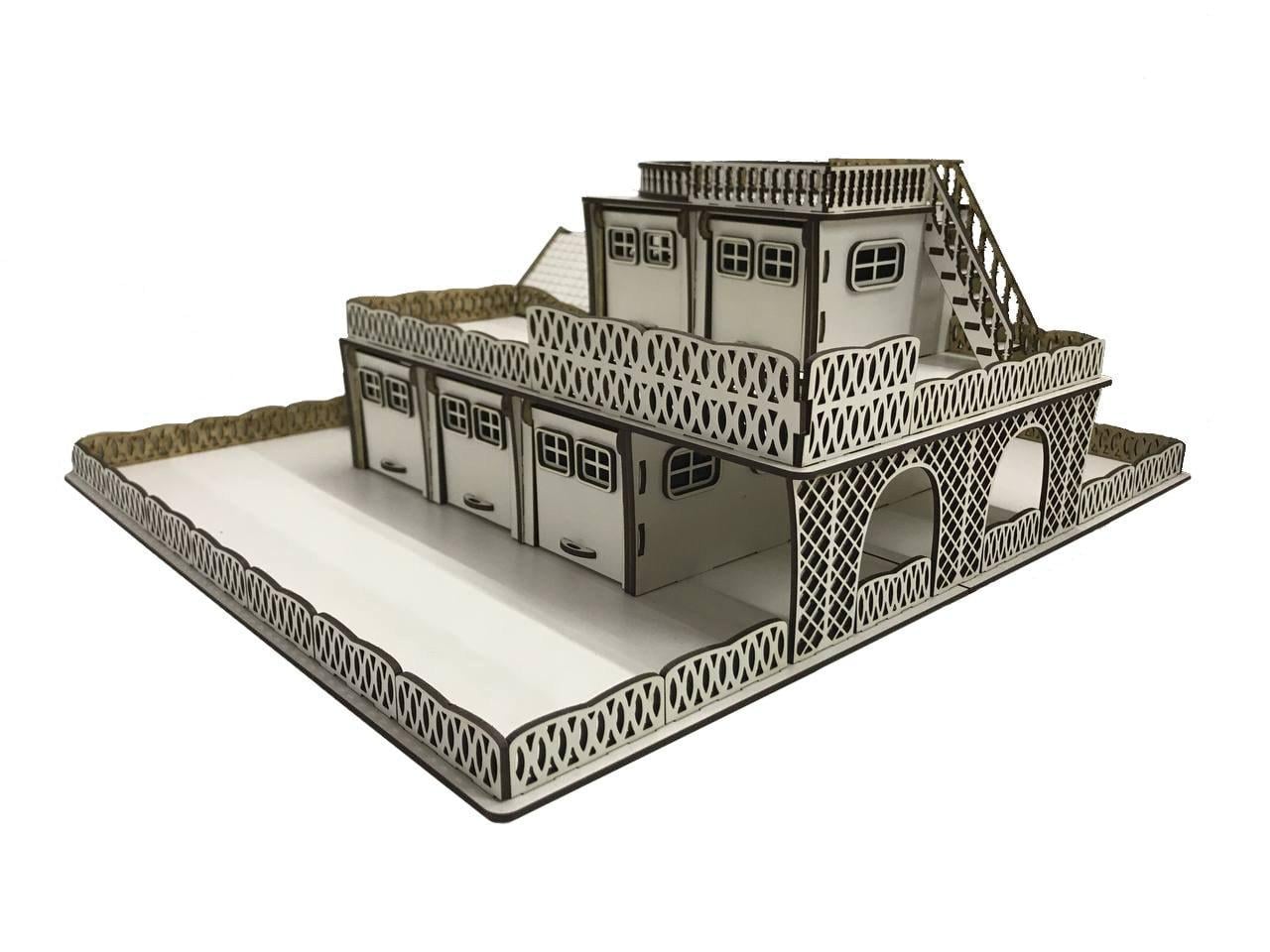 Паркинг для детских машинок DecorWood деревянный 45х53х20 см