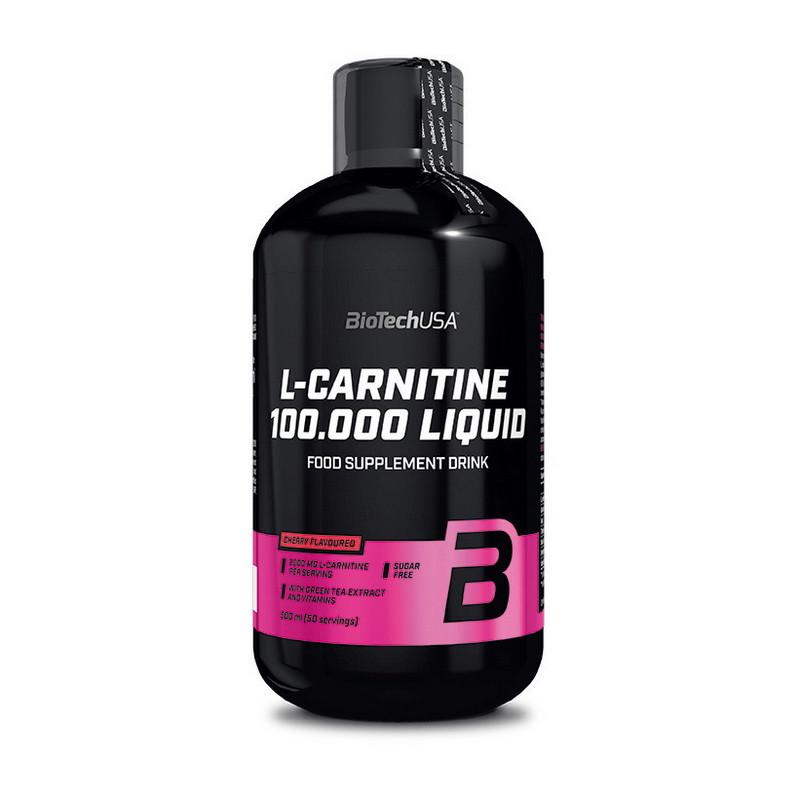 Карнітин BioTech USA L-Carnitine 100000 500 мл Яблуко (00174-01)