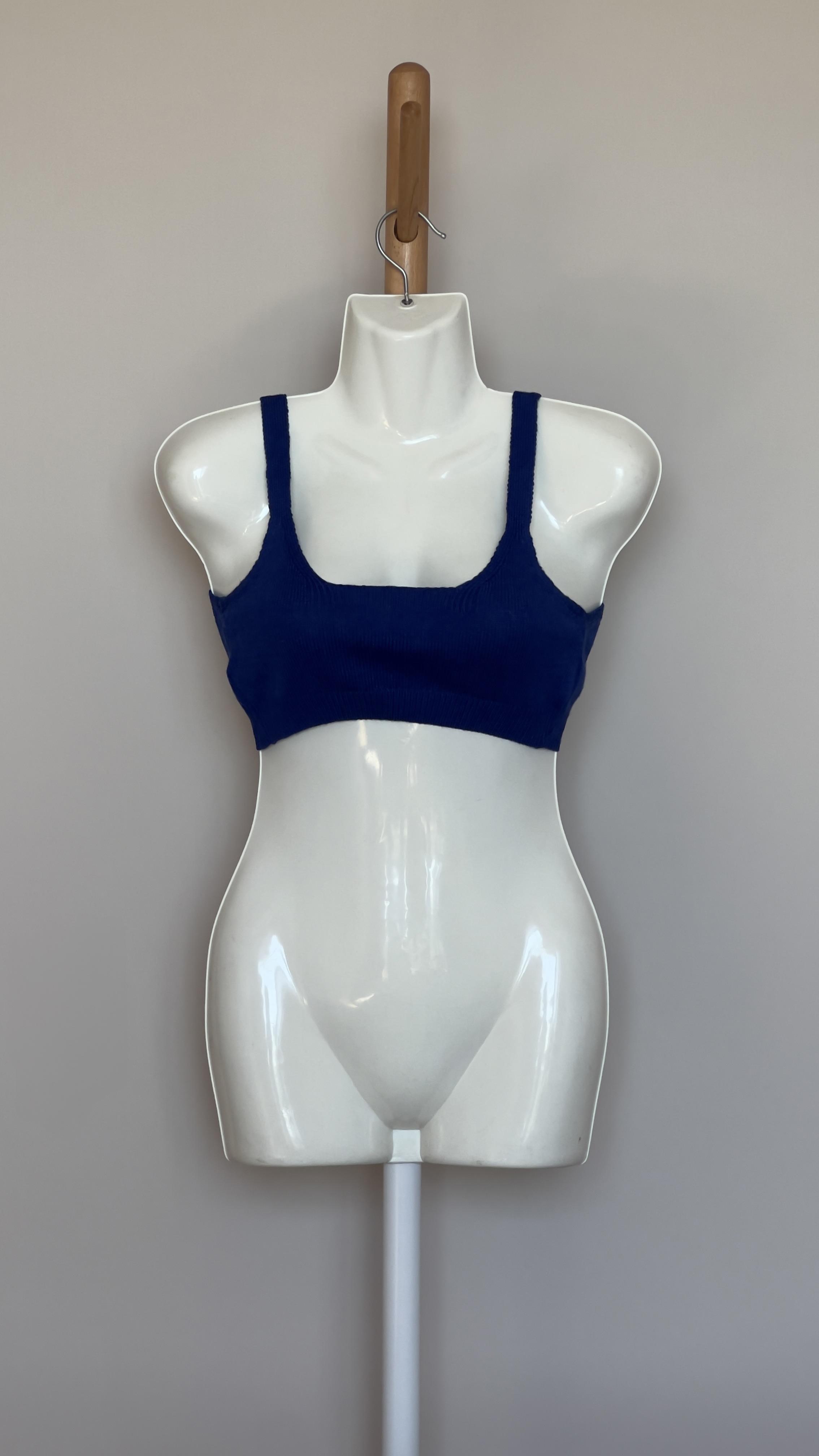 Топ-бра женский Pretty Little Thing вязка XS Синий