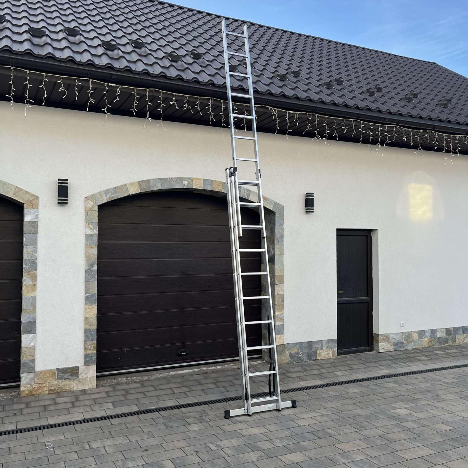 Драбина алюмінієва Higher універсальна розкладна 3х10 (10174481) - фото 6 Драбина алюмінієва Higher універсальна розкладна 3х10 (10174481) - фото 6