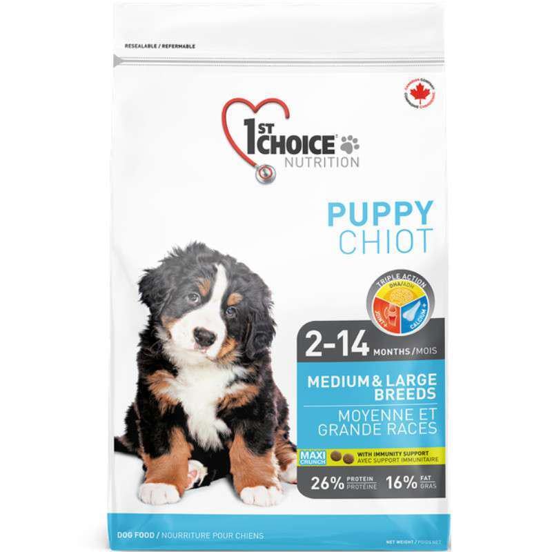 Корм сухий 1st Choice Puppy Medium&Large Chicken для цуценят середніх і великих порід 0,35 кг