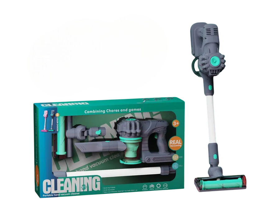 Детский игровой пылесос с насадками Fun Game XG2-35A-B со звуковыми и световыми эффектами Черный (2021813793)