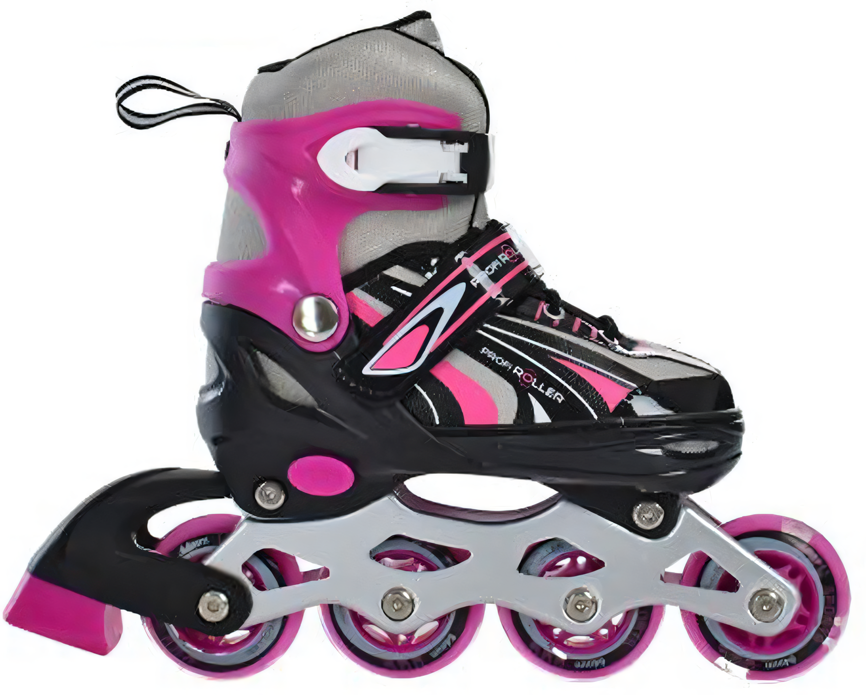 Ролики розсувні дитячі Profi р. 31-34 з колесами PU Рожевий (AP-122-R-54)