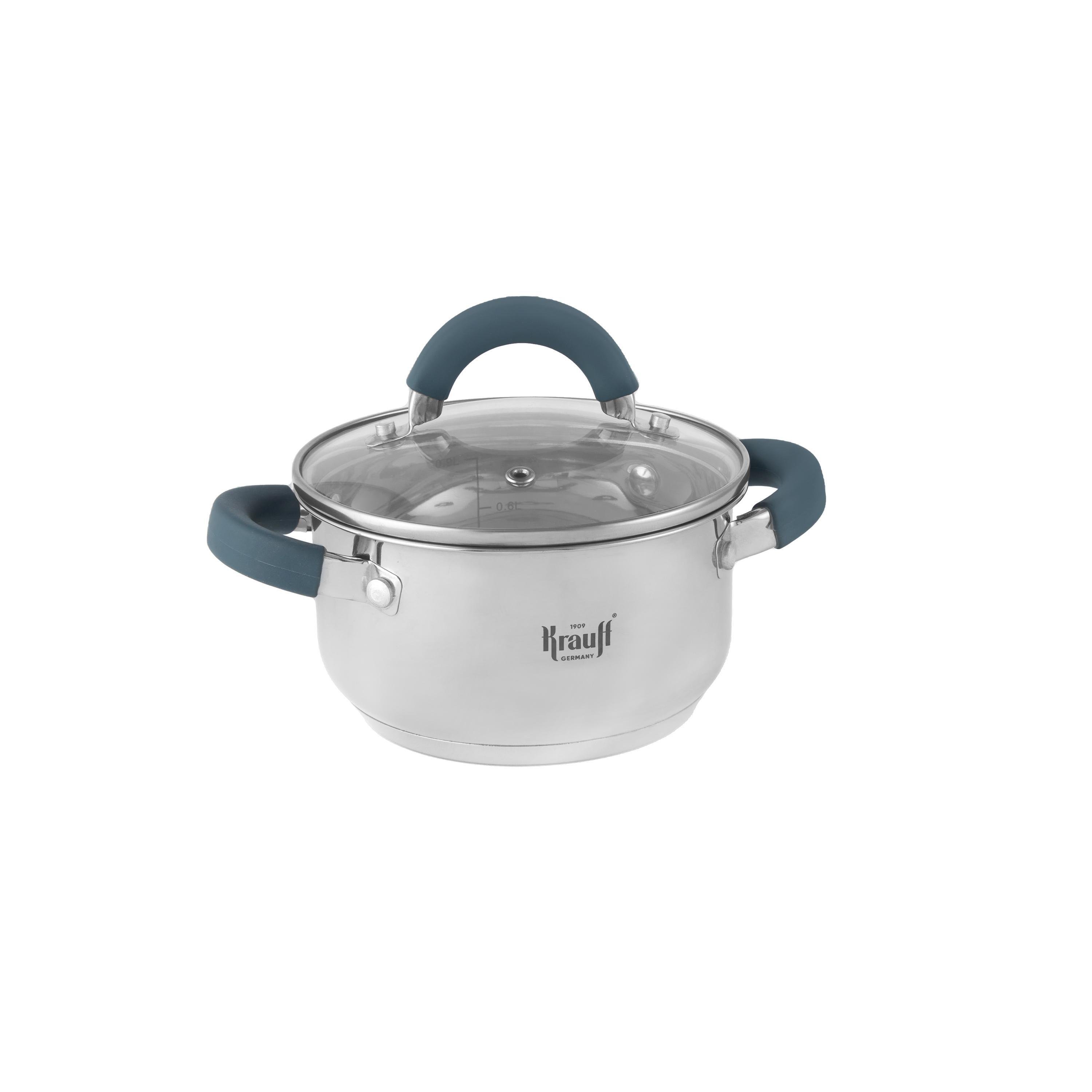 Каструля Krauff Winzig зі скляною кришкою/нержавіюча сталь 1,2 л (26-286-002)