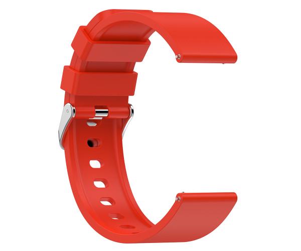 Ремешок Silicone для смарт-часов Amazfit Bip 3/Bip 3 Pro 20 мм Красный